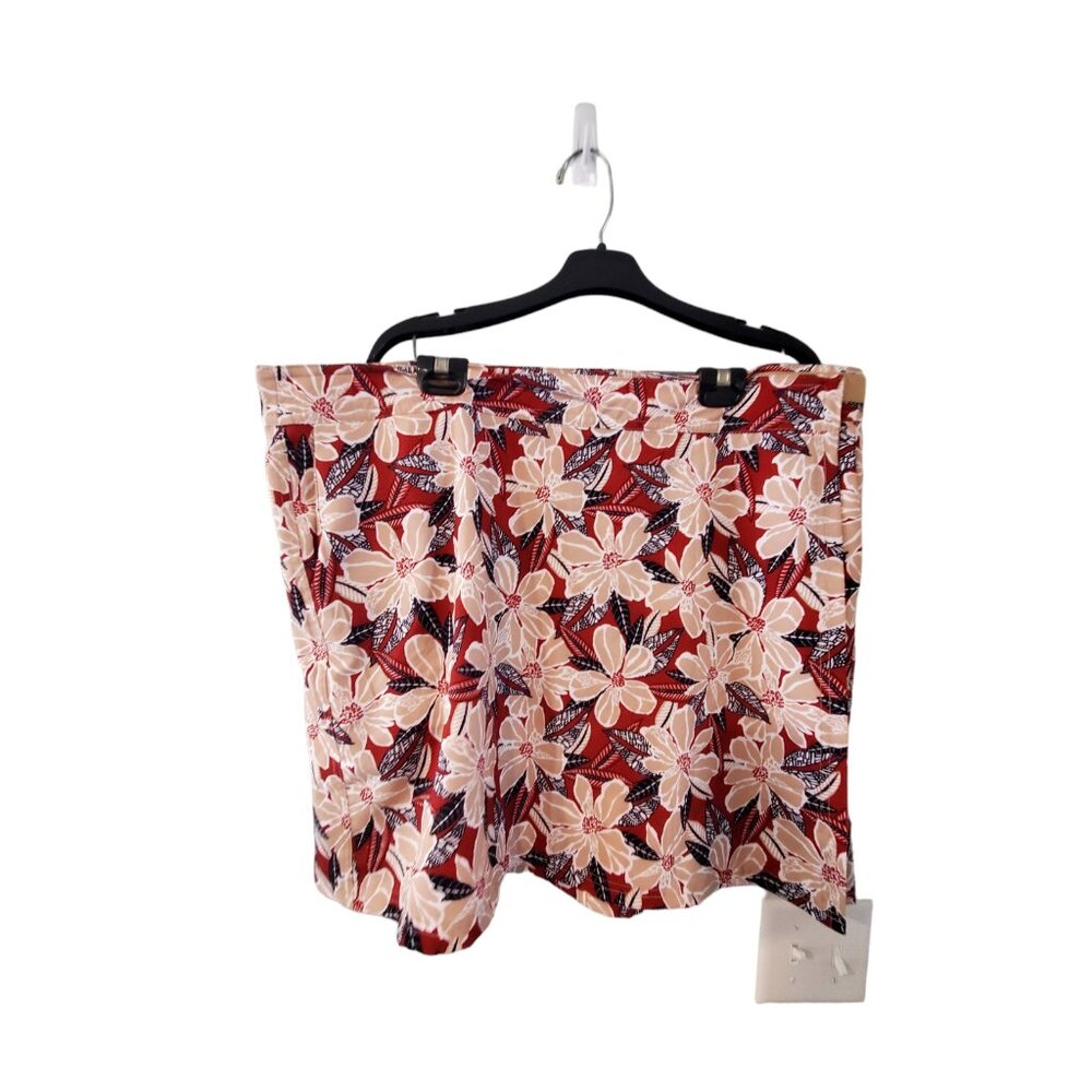 Ripskirt skirt womens XXL Length 2  pockets wrap floral print